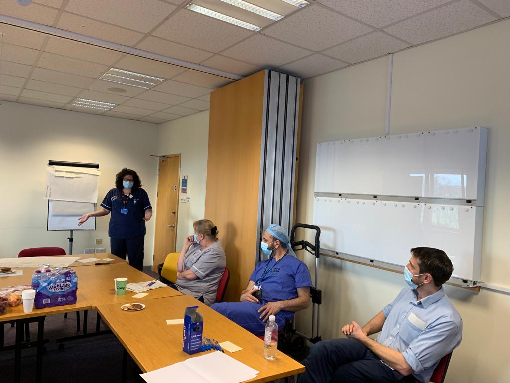 LeadCatherine's tweet photo. @SalisburyNHS first clinical chart workshop today #outWithThePaper #InWithTheEPRclininalNotes Excellent engagement, valued conversations galore! Thank you to all those who gave up their time today, enjoyed by all. We even keep you hydrated at workshops #WellBeing @JudyD95446599 https://t.co/rxNFa52aW7
