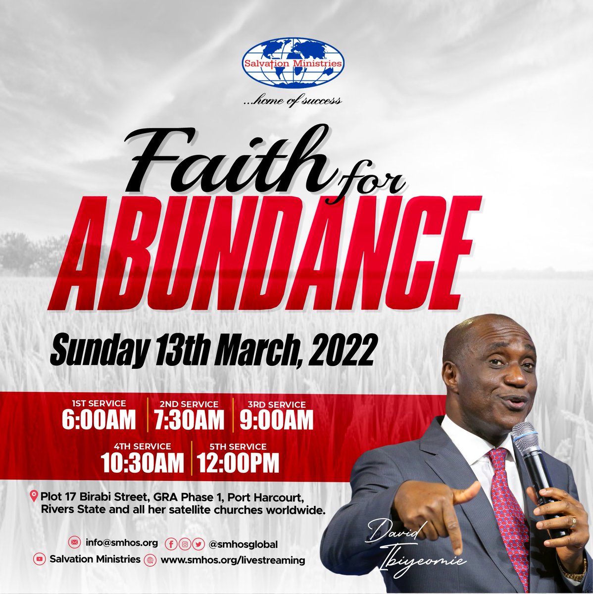 victorchimbiko's tweet photo. Abundance is available for all, your faith is your access card to it.

Don't Miss out this sunday @smhosglobal https://t.co/KkHsTc2W7u