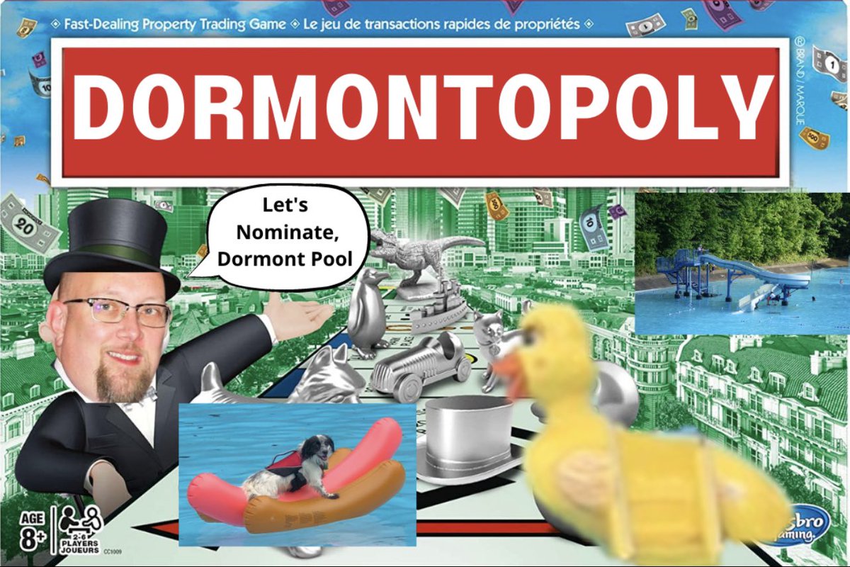 As mayor, I will always work to promote Dormont. While we have many great things, I feel The Dormont Pool is fully deserving of a spot on the Monopoly board. 
Join me in this mission, or share your own ideas with Hasbro Gaming, by emailing pittsburgh@toptrumps.com by March 30!