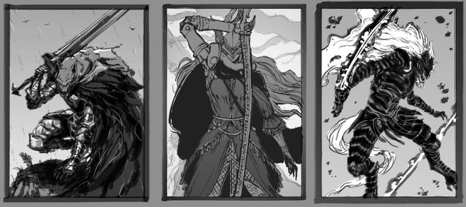 Going back to drawing. So many Elden Ring pieces to do, so little time. 