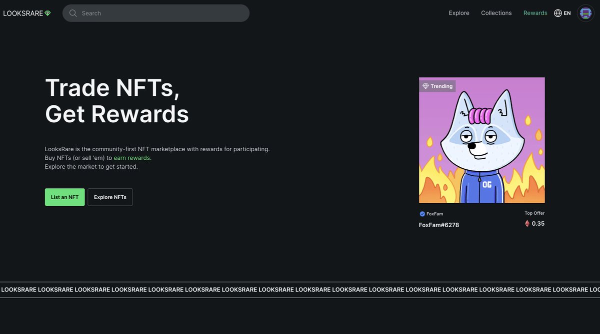 LooksRare's tweet photo. Looks 🔥🔥🔥 @foxfamnft 

🦊https://t.co/ppzSdCkpqI https://t.co/6B8bypGkcm