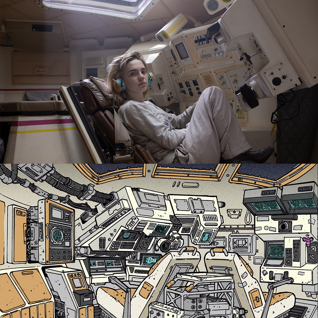 Worldbuilding is almost more about what’s in the background than what’s front and center.

Concept art from our film Prospect by Lead Drifter Artist <a href="/LaurieGreasley/">Laurie Greasley</a>

Set Design by The Fringe’s own @taylorsizem_re

#wearemakingamovie