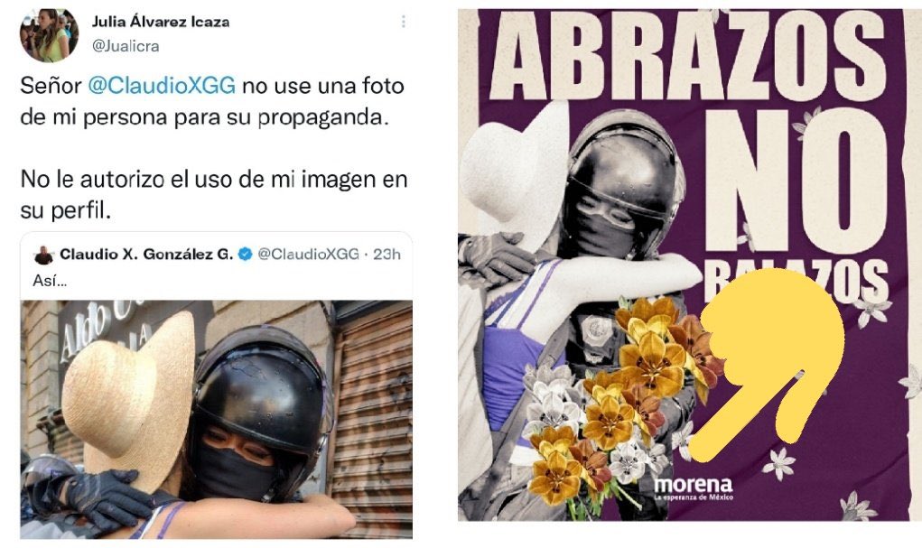 CarlRamirezA's tweet photo. ¿En serio nadie se había dado cuenta de la farsa?

Después de la gran violencia que se desató en la movilización feminista del año pasado, era vital para su causa mostrar una “cara amable”. Los medios difundieron la noticia y hasta AMLO lo comentó en su mañanera.

MANIPULACIÓN ⬇️ https://t.co/xI4Yob1IEP