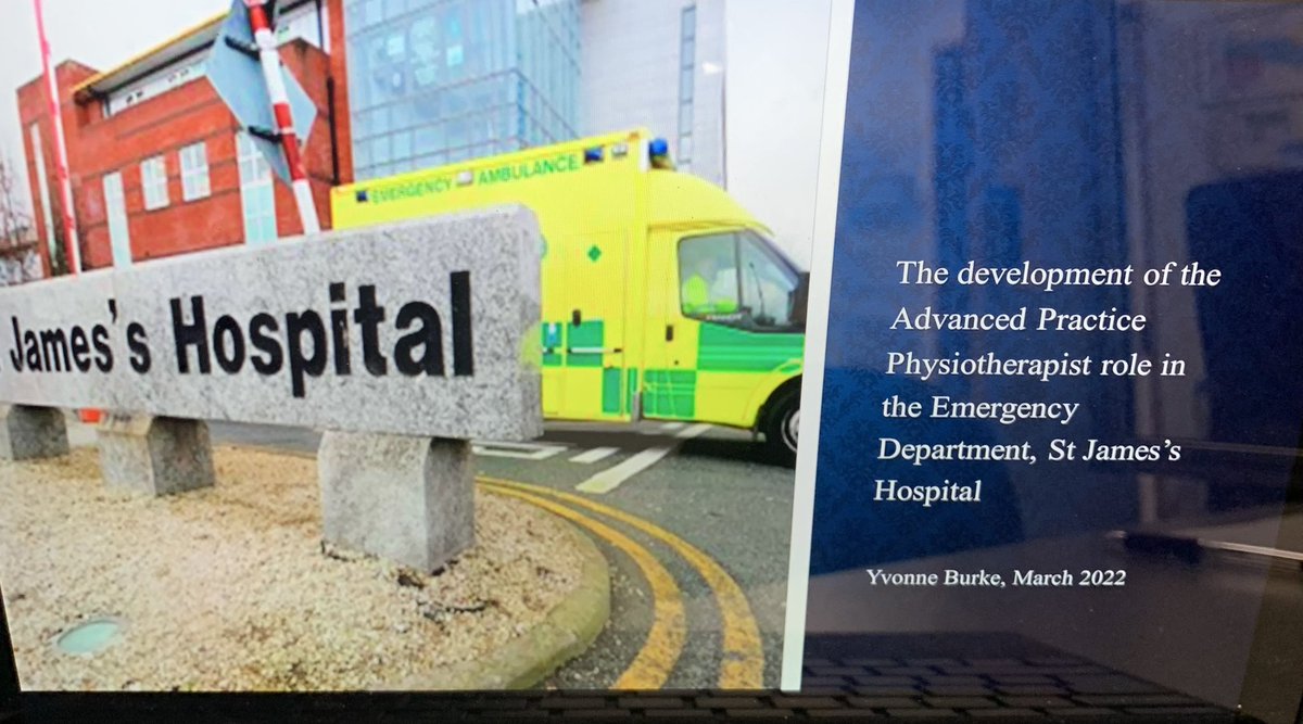 Yvonne Burke (@yvonnepburke) on Twitter photo Delighted to get the opportunity to present on the role of an advanced practice physiotherapist in the ED and the impact on patient flow. Thank you to all my colleagues for their continued support <a href="/stjamesdublin/">St James's Hospital</a> <a href="/pstauntonIE/">Paul Staunton</a> <a href="/niamhphysio/">Niamh Murphy</a> <a href="/brid_wilson/">Bríd Wilson</a> <a href="/iscp_pd/">Professional Development @ ISCP</a> <a href="/HSELive/">HSE Ireland</a> <a href="/WeHSCPs/">National HSCP Office, HSE</a> Delighted to get the opportunity to present on the role of an advanced practice physiotherapist in the ED and the impact on patient flow. Thank you to all my colleagues for their continued support <a href="/stjamesdublin/">St James's Hospital</a> <a href="/pstauntonIE/">Paul Staunton</a> <a href="/niamhphysio/">Niamh Murphy</a> <a href="/brid_wilson/">Bríd Wilson</a> <a href="/iscp_pd/">Professional Development @ ISCP</a> <a href="/HSELive/">HSE Ireland</a> <a href="/WeHSCPs/">National HSCP Office, HSE</a>