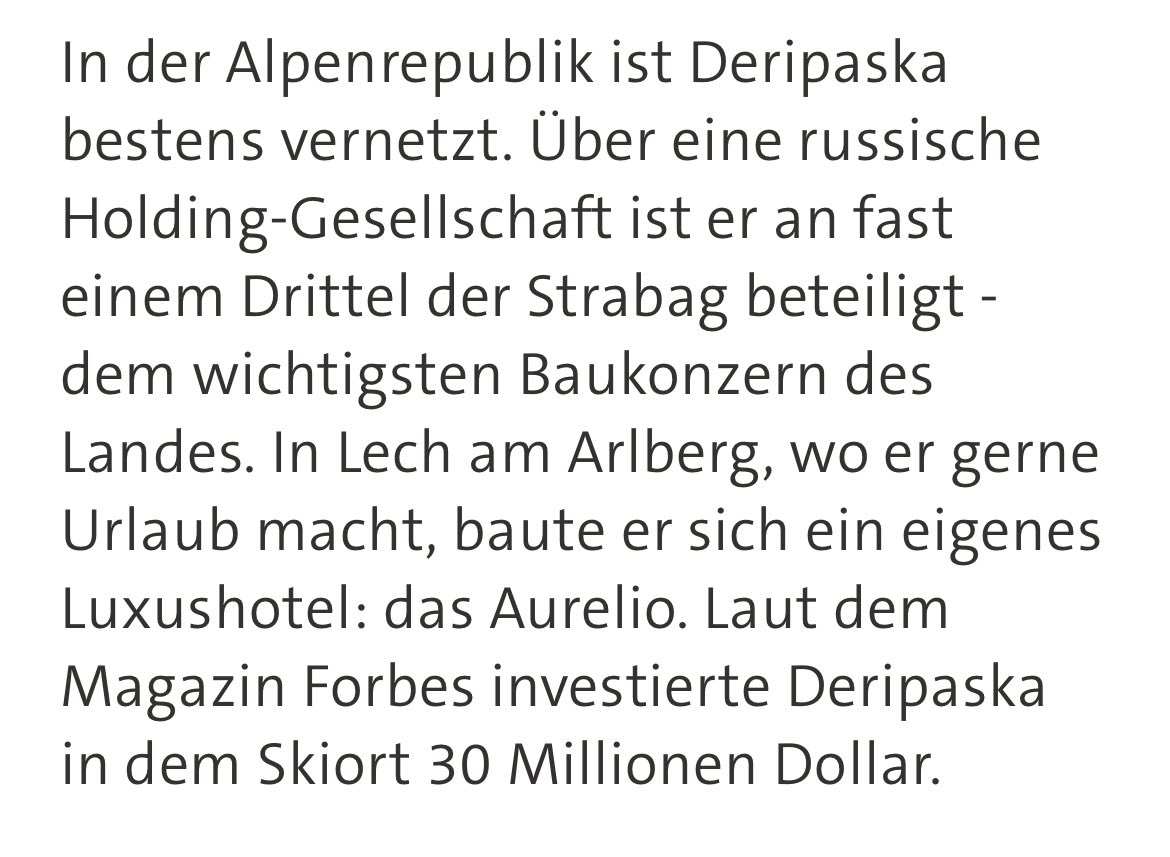 Oleg Deripaska ist Dritteleigentümer der Strabag &amp; Großaktionär von GAZ. Der Rüstungskonzern gilt als Rückgrat der russischen Armee. Irgendein Land hat Deripaska von der EU-Sanktionsliste streichen lassen. Keiner sagt wer. #UkraineWar