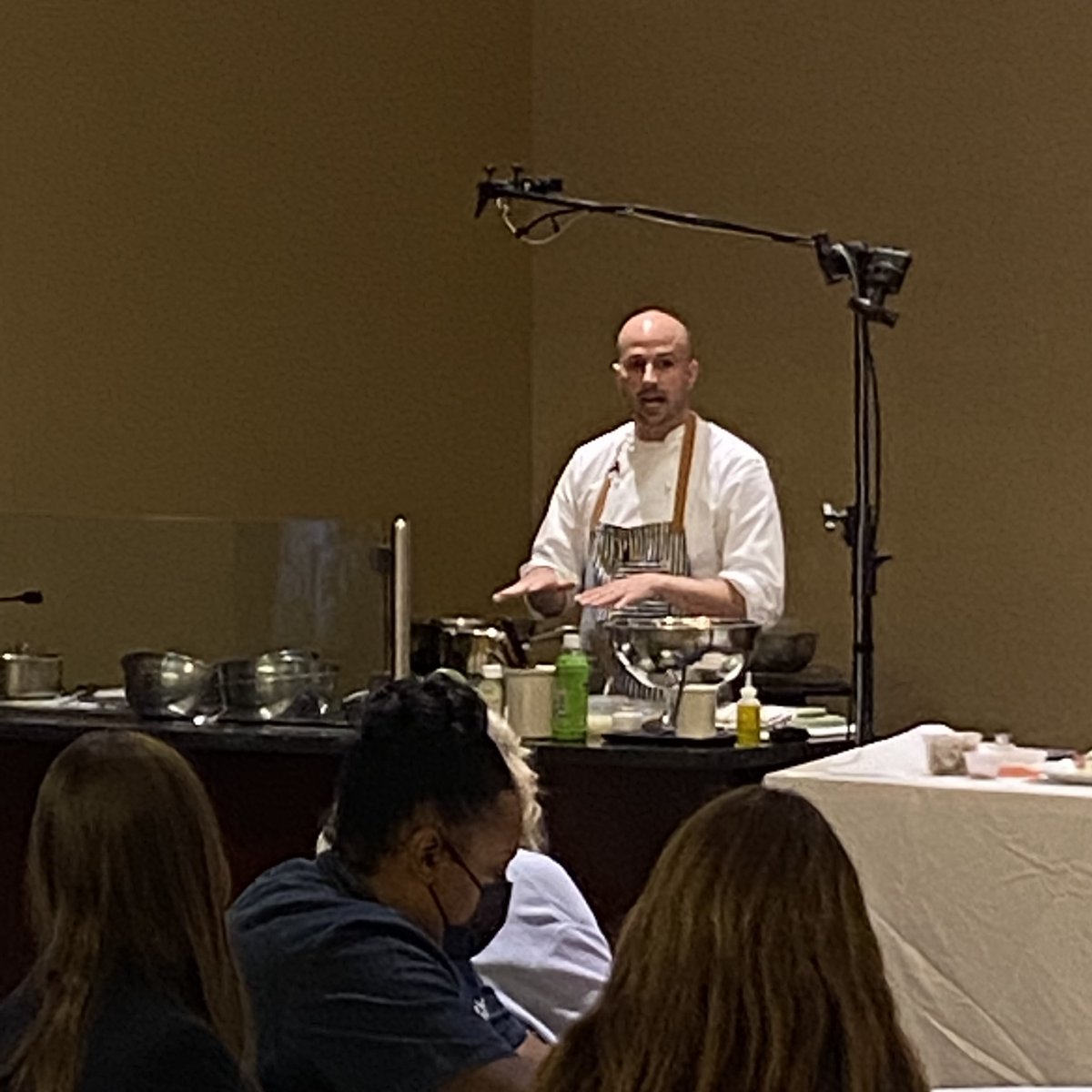 acfchefs's tweet photo. Delicious! We are enjoying this beautiful demo from the Advanced Plating Concepts: Techniques for Modern Menus session with Chef Angus McIntosh @chefangusmcintosh ! We love bringing this incredible community together! 

#acfchefs #advancedculinarysummit https://t.co/cs4HPRsHCQ