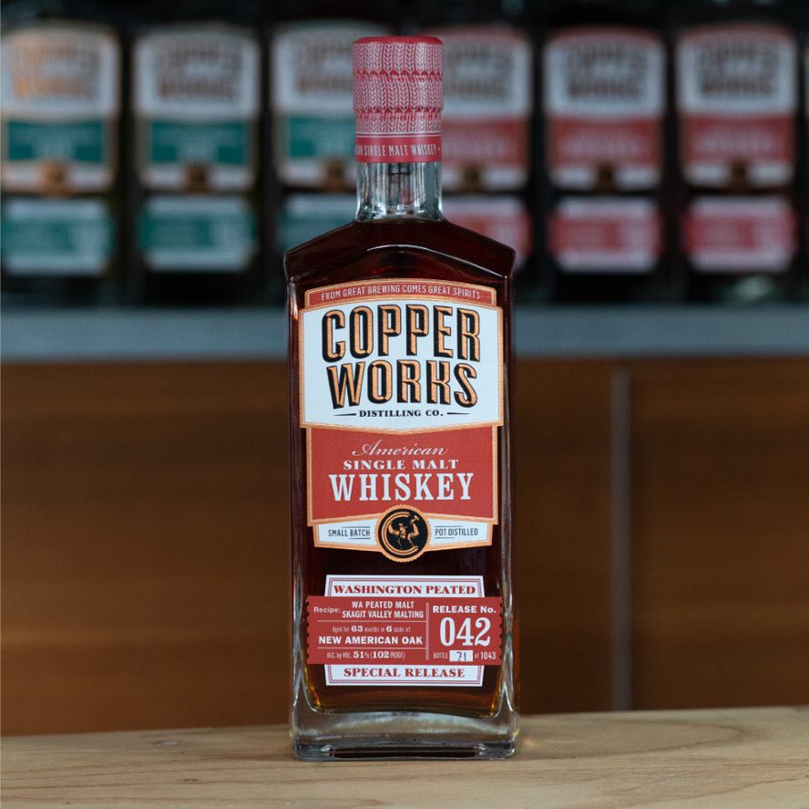 Copperworks Distilling Company (@copperworksdist) on Twitter photo It’s back! Made with the first domestic peated, malted barley produced entirely from ingredients sourced in WA State by <a href="/SkagitMalting/">Skagit Valley Malting</a>, WA Peated American Single Malt Whiskey Release 042 is now available in our online store & in the tasting room.
store.copperworksdistilling.com/products/coppe… It’s back! Made with the first domestic peated, malted barley produced entirely from ingredients sourced in WA State by <a href="/SkagitMalting/">Skagit Valley Malting</a>, WA Peated American Single Malt Whiskey Release 042 is now available in our online store & in the tasting room.
store.copperworksdistilling.com/products/coppe…