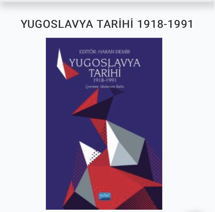 Tabii Vedat Milor’un kitabı ile aynı gün satışa çıkmış olması biraz talihsizilik ama çevirisini yaptığım ve uzun süredir yayına hazırlanan “Yugoslavya Tarihi 1918-1991” kitabımız nihayet okuyucu ile buluşuyor.