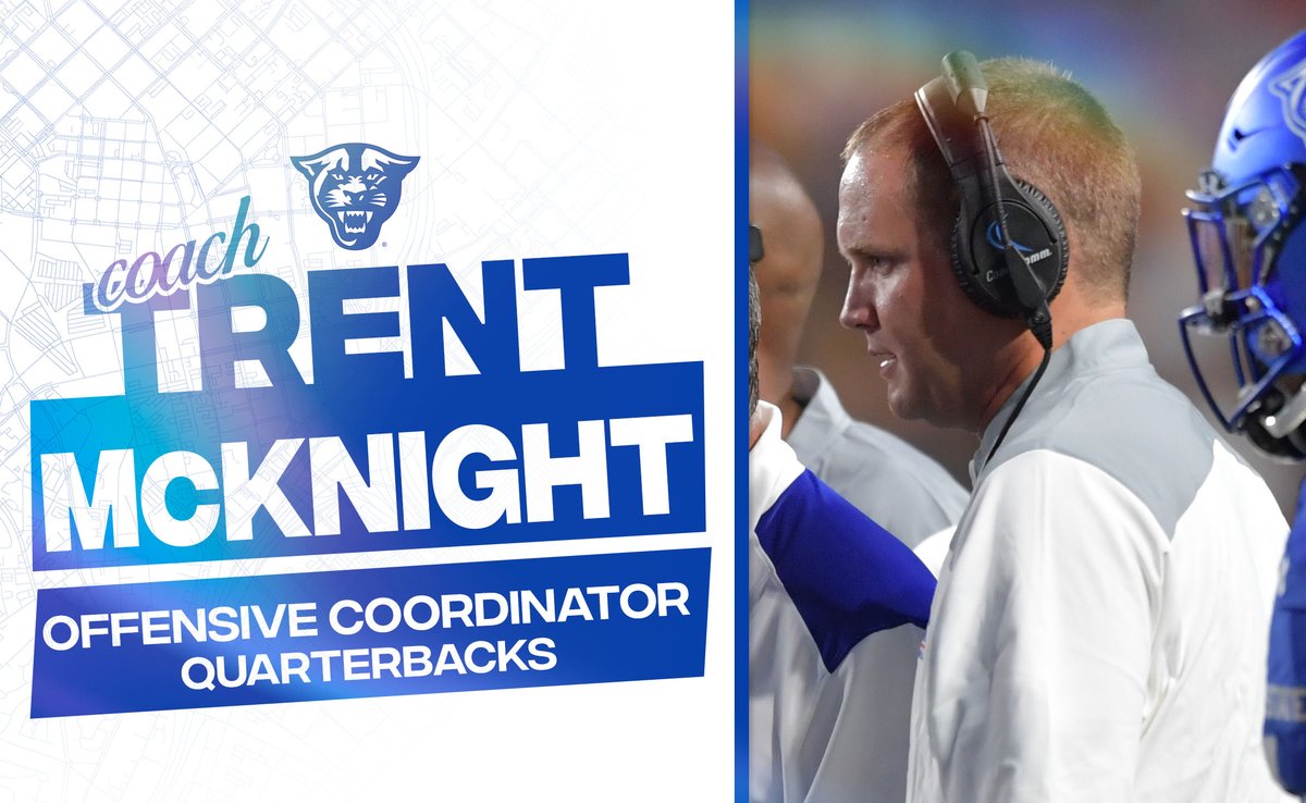 👏 Congrats to new Offensive Coordinator and Quarterbacks Coach <a href="/CoachTMcKnight/">Trent McKnight</a>! Well-deserved promotion!

More ➡️ t.gsu.edu/3I4N7xA

#OurCity | #SoundtheHorn