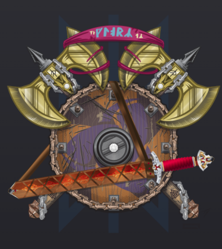 JolietJakester's tweet photo. Had some coins rotting away, so put em to use. Trying out this NFT thing. Got some sweet viking shields from #NordicGloryNFT. And they're B1G2!. And been getting some sweet drops from @SkullofTyger, Gotta collect all the gem skulls!
#RubySkullFound
#SoTNFT
#NFTCollector https://t.co/JlDML2EpkR