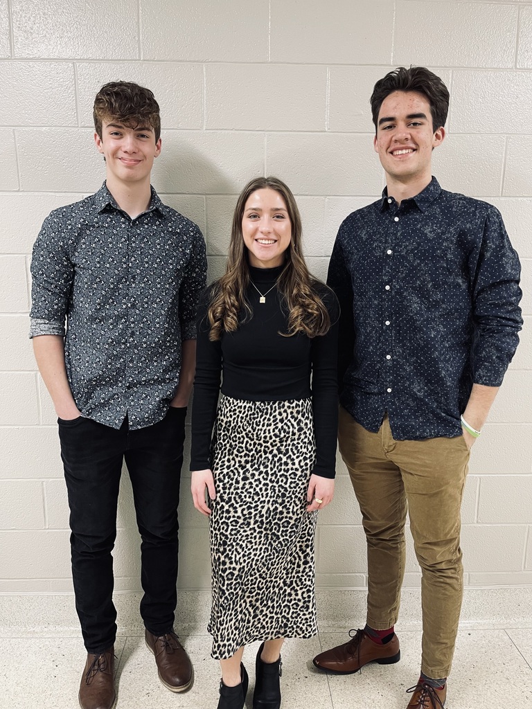 wvJSHS's tweet photo. Congratulations to Easton Bontrager, Allie Springer and Jackson Minix who were named to the NECC All Academic Team. Twenty five students in the conference were awarded with this prestigious honor. Recipients were selected based on GPA and SAT scores.  
Warrior Pride! https://t.co/ymIrvI1Opx