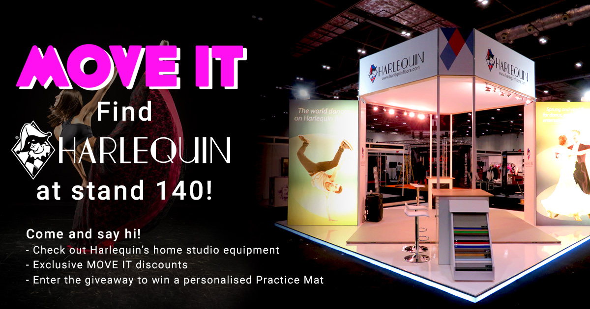 Our official MOVE IT Partner and Sponsor of our Harlequin Masterclass Studio are the wonderful @HarlequinFloors! Make sure you find them at stand 140 and say hello 👋 See our Show Guide for the Harlequin Masterclass Studio timetable 👇 bit.ly/3MIaL6z