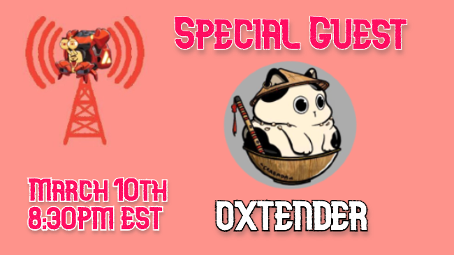 SC (@sherpa_cash) on Twitter photo We have a special guest <a href="/oxtender/">super tender</a> coming onto our #CrabRadio show tonight! ๐ฆ
Start time has been moved to 8:30pm EST. See you there! We have a special guest <a href="/oxtender/">super tender</a> coming onto our #CrabRadio show tonight! ๐ฆ
Start time has been moved to 8:30pm EST. See you there!