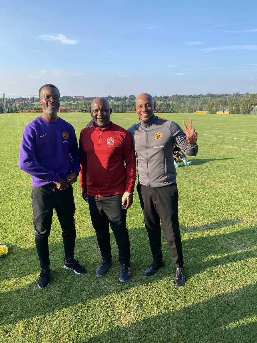 It was an honour to host our colleagues <a href="/AlAhlyEnglish/">Al Ahly SC 🇬🇧</a> at the <a href="/KaizerChiefs/">Kaizer Chiefs</a> Village today. All the best to proudly South African Coach <a href="/TheRealPitso/">Pitso Mosimane</a> as you continue to uplift the SA flag on the continent. #AfricaYaAhly #Amakhosi4Life #AfricaNow
