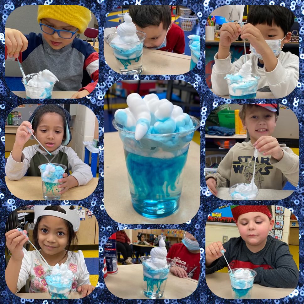 SummitLane_ES's tweet photo. On crazy hat day the students in room 200 transformed into scientists to learn about weather. The students learned how rain is formed in a cloud and made it rain in a cup! They loved being super scientists! https://t.co/b3m9hxV4p9