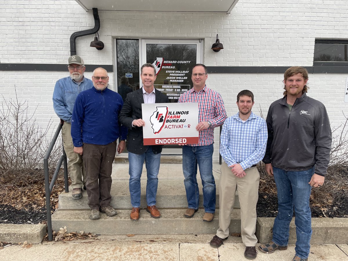 Today was the first leg of our <a href="/IFBACTIVATOR/">IFB ACTIVATOR</a> endorsement tour. We had a chance to meet up with farmers who are members of the Mason County Farm Bureau, Cass-Morgan Farm Bureau, and Menard County Farm Bureau.

I'm honored to have the support of so many farmers in central IL.