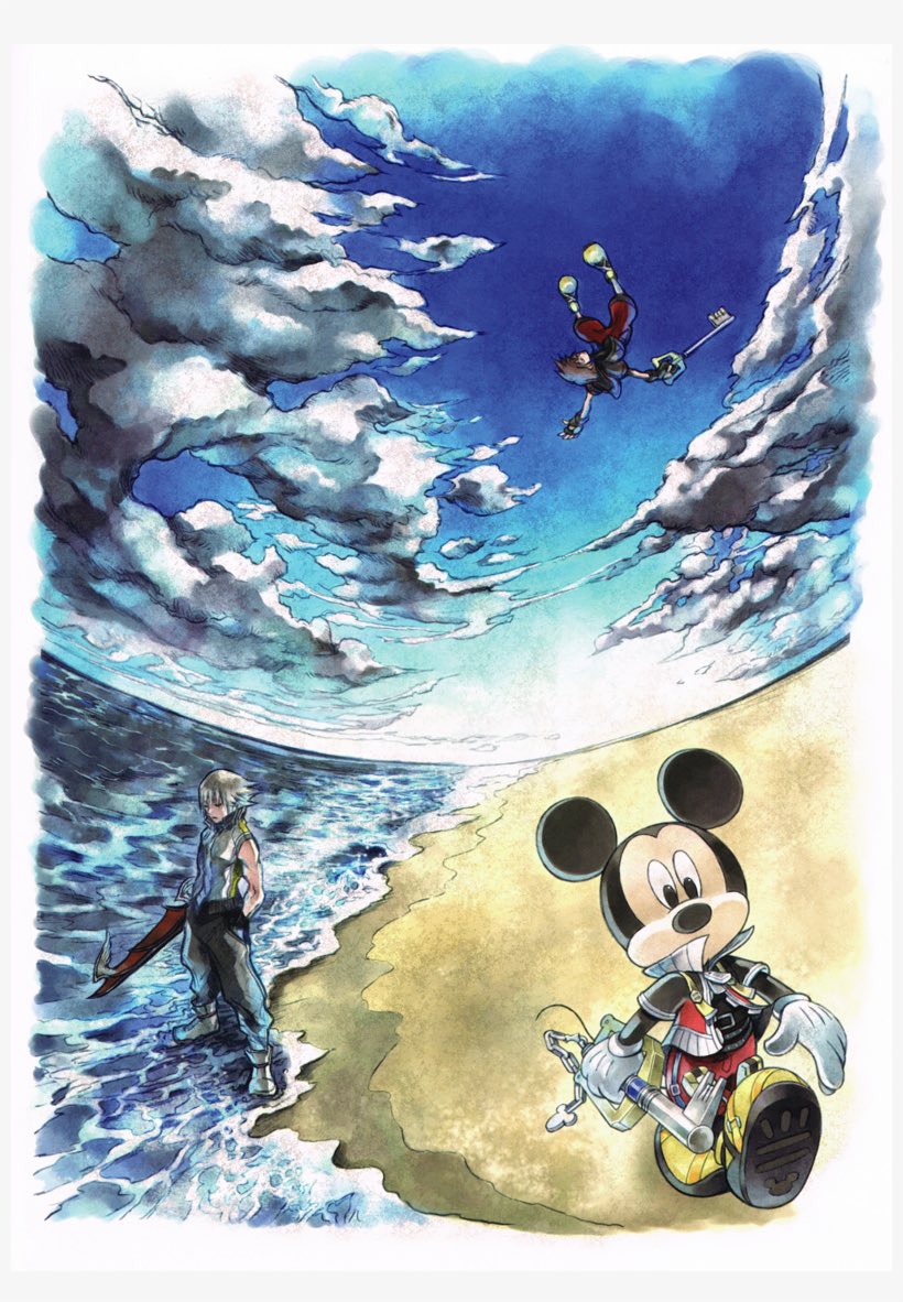 Artwork from Kingdom Hearts: Dream Drop Distance 
#sora #riku #NomuraArt