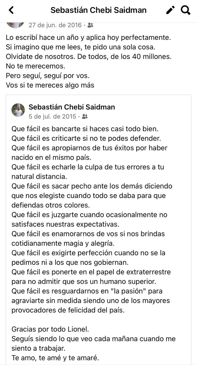 ChebiSaidman's tweet photo. Siempre
Del lado de Messi 
Siempre https://t.co/obW8Q9pn0S