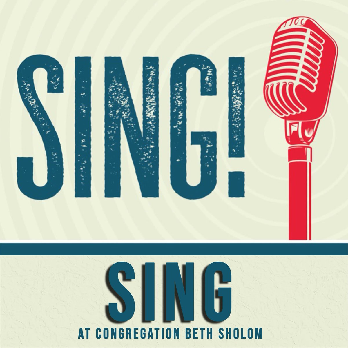 Join us this Friday for a SING Kabbalat Shabbat service in person at Congregation Beth Sholom led by Rabbi Russell and Jonathan Bayer.  Visit buff.ly/3MwnOrJ for more information!