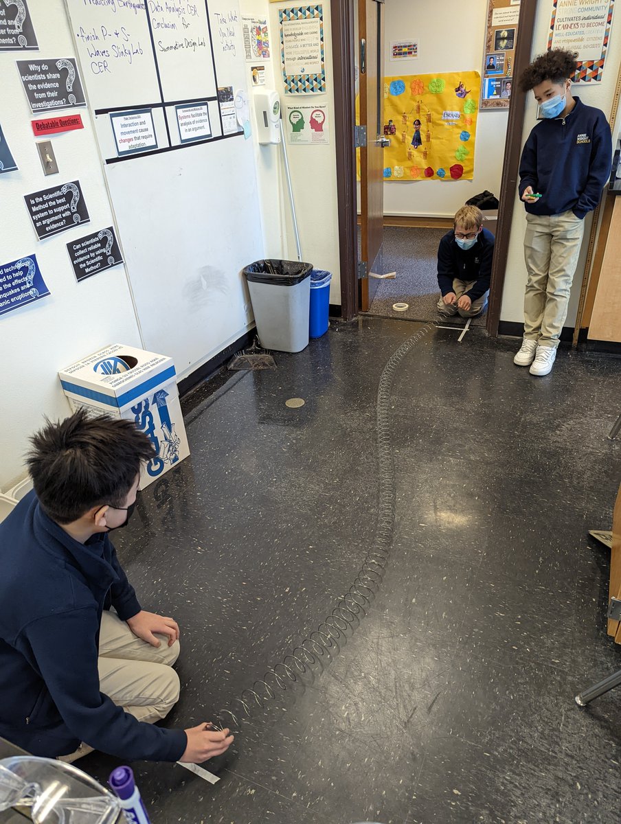 Hands-on learning in Mr. Wilde's science class! From summative solubility labs that 7th graders have designed & carried out themselves to plate tectonics modeling activities w/ Grade 6 (graham cracker models, shaker tables, earthquake machines, slinky lab, etc.) & Robotics Club.