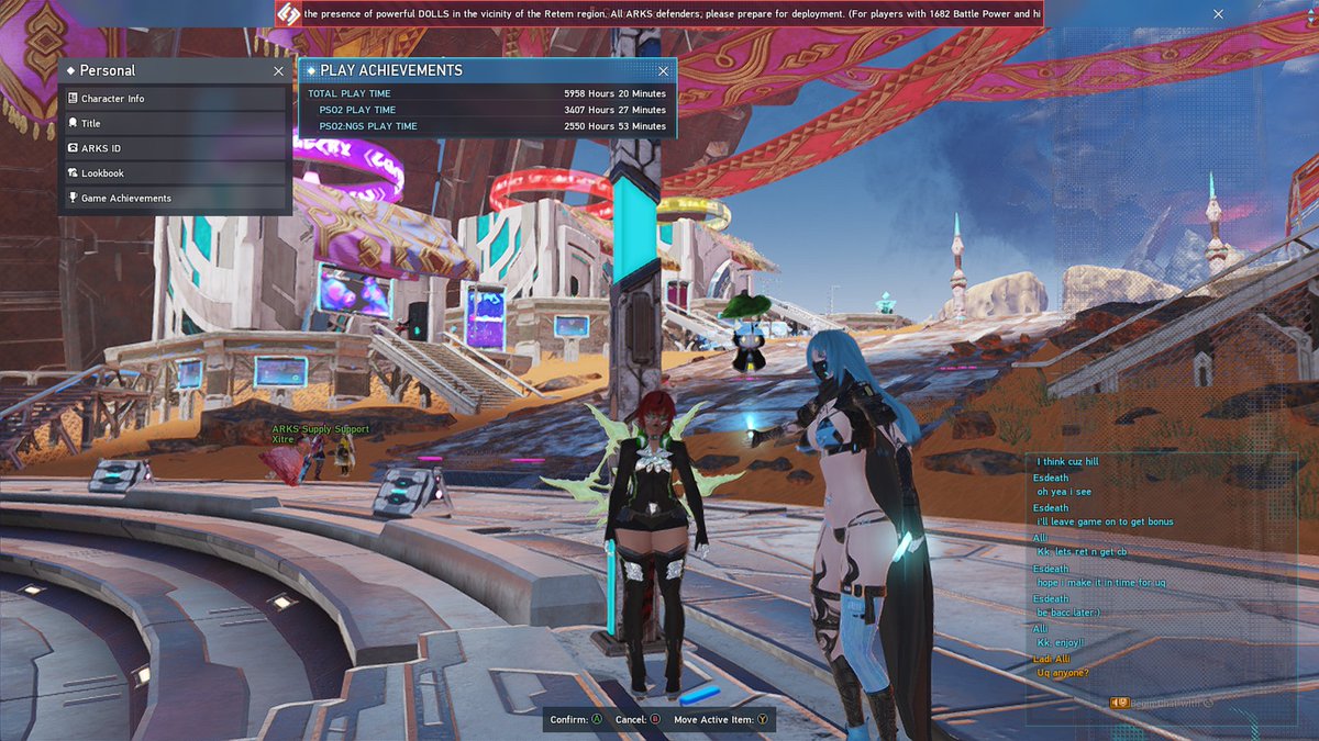 LadiAlli1986's tweet photo. Bout to hit 6k hrs of gameplay #gameplaytime #pso2ngs #sega #lovethegame #PhantasyStarOnline2NewGenesis #XboxShare https://t.co/2QHqmPL4iL