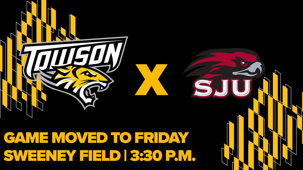 Towson_MLAX's tweet photo. Friday it is!

📰 - https://t.co/NA99R6K7BL

#UnitedWeRoar x #NCAALAX https://t.co/IRYGr505W8