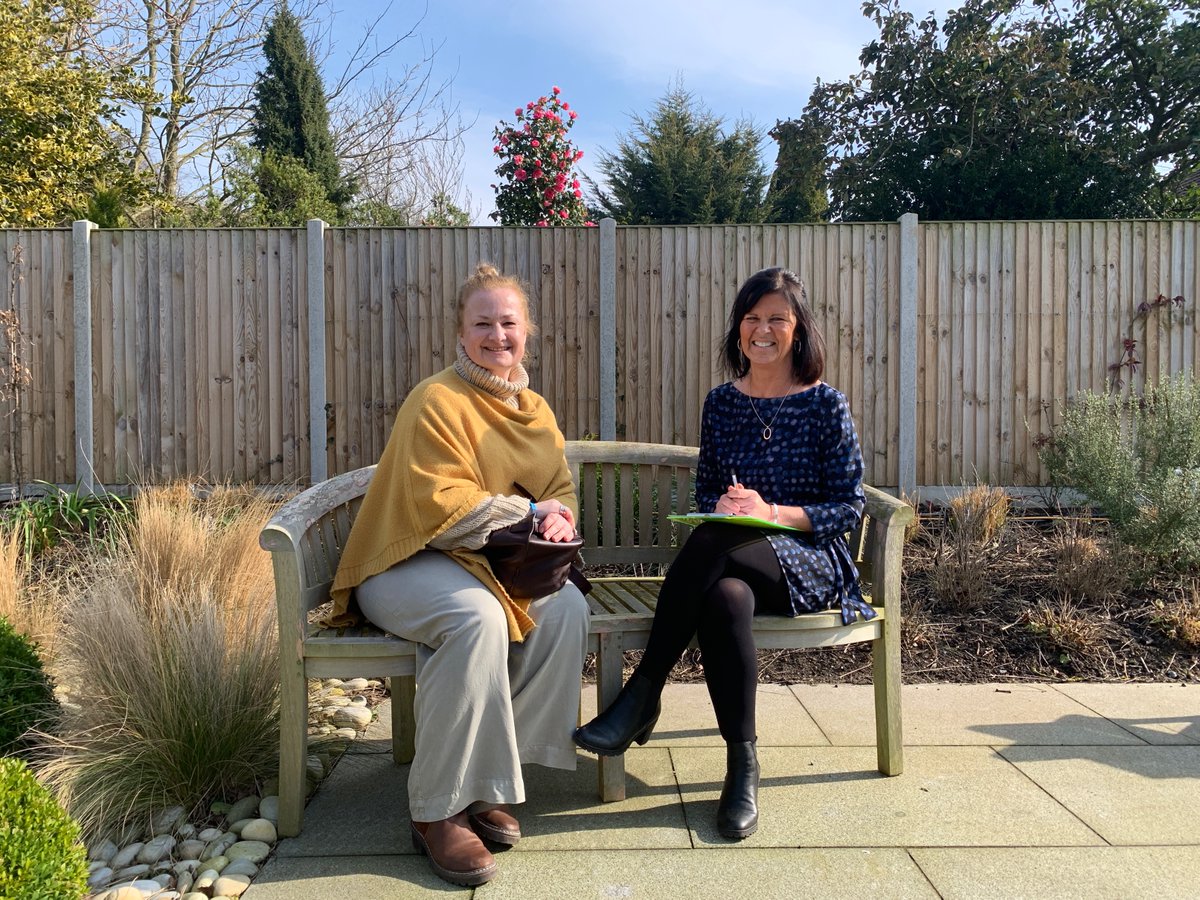 thepoetrypeople's tweet photo. Here's the lovely #SallyAnnBurnett with @ThePearTreeFund manager #SevaNerwick last week, filming for #PoemForPearTree with @DeanParkin and @CreativeNation's #AlexJeffrey. A bright spring day, it was great to be there and start putting together the visuals for this video poem. https://t.co/fwDBIVBv8g