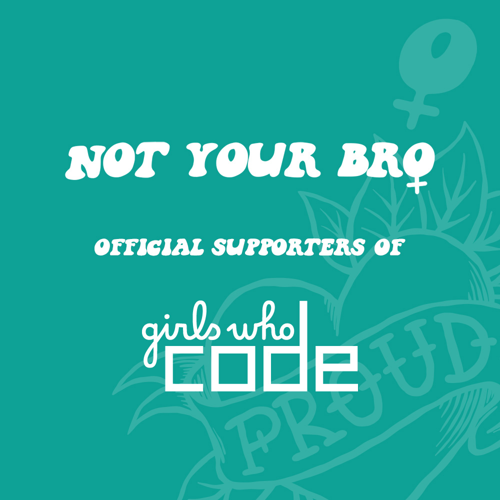 NotYourBroNFT's tweet photo. We're so pleased to announce through our donation to @GirlsWhoCode from our mint we are now official supporting partners of Girls Who Code 💪 You can see us included in their impressive list of partners here : https://t.co/J4mP29lG43 https://t.co/XJFwGn1dK5