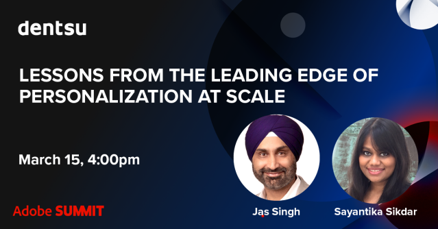 TSanchez_BSA's tweet photo. How can #CX leaders create a seamless #customerjourney? Join @Merkle’s Jas Singh &amp; Sayantika Sikdar for the virtual #AdobeSummit Session, Lessons from the Leading Edge of #Personalization at Scale, March 15 at 4 p.m. ET: https://t.co/0pQ0hdZmv0 https://t.co/mOGxwS3f1z