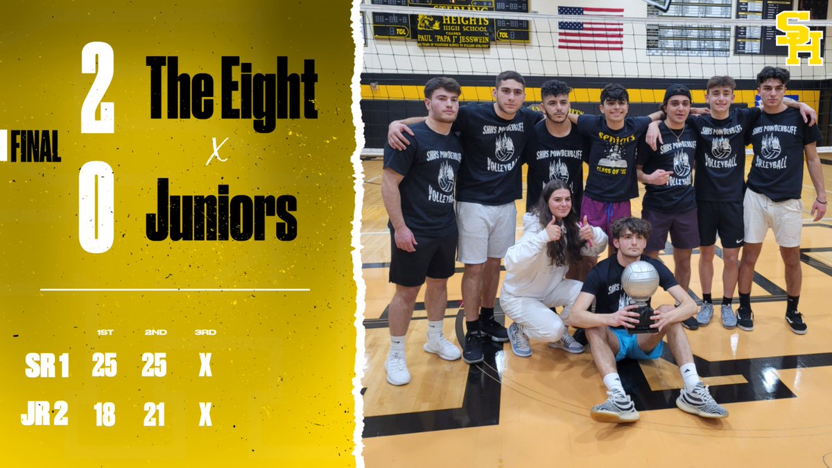 SHHS_BlacknGold's tweet photo. YOUR 2022 POWDERBUFF CHAMPIONS, FROM THE SENIOR CLASS, THE EIGHT!! https://t.co/yzmVztEmIt