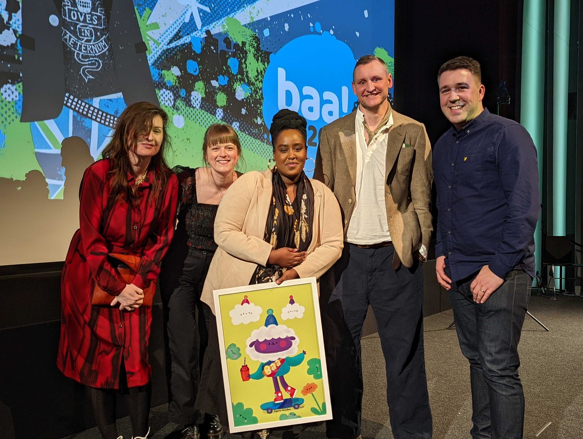 Woop woop! Congratulations Hodan! You won! So deserved! Great night, thank you to the <a href="/BAAwards/">British Animation Awards</a> #LambAward