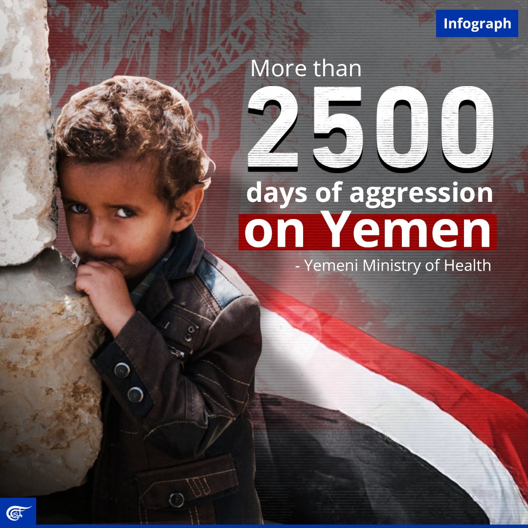 fuadynet2021's tweet photo. More than 2,500 days have passed since the start of the #Saudi-led aggression on #Yemen, which has killed thousands and displaced millions of Yemenis to date. 

Yemen has entire right to resist this agression according to international law which guarantees right of self-defense https://t.co/p5fELVlRQG