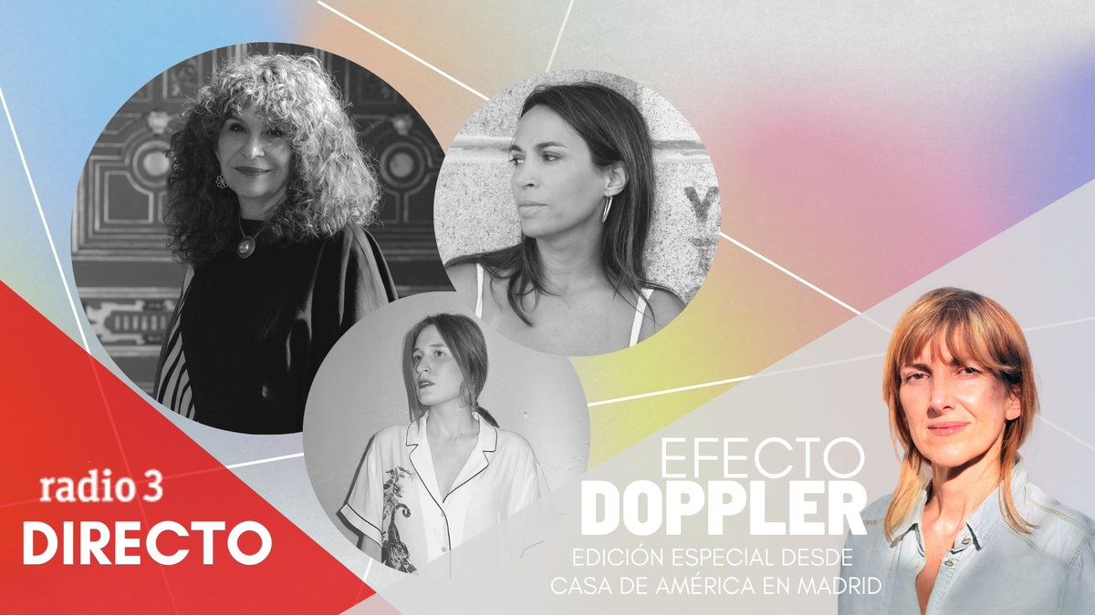 EfectoDopplerR3's tweet photo. "Dos cosas que yo no decidí decidieron mi vida: el país donde nací y el sexo con el que vine al mundo", El país bajo mi piel @GiocondaBelliP 

El lunes 14 de marzo nos encontramos con Gioconda Belli  @casamerica. 
La música en vivo de @BambiKina

A partir de las 20 h. @radio3_rne https://t.co/sOKmrmXXaO