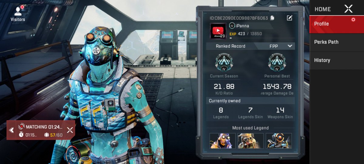 Happy with the results of todays stream. Unfortunately I can’t find anymore matches so ill be back tomorrow 🔥 #ApexLegendsMobile