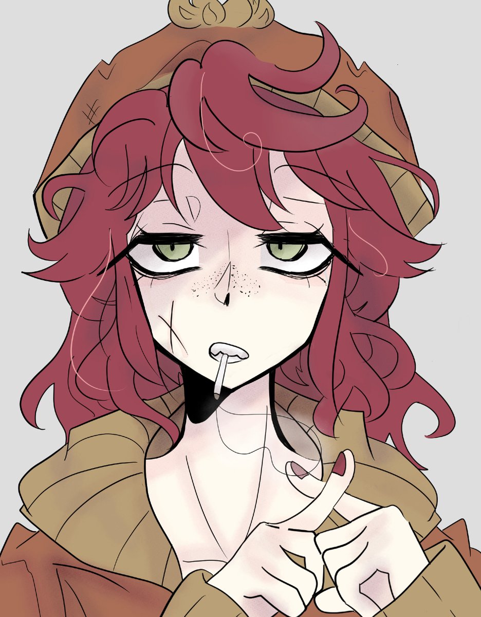 Un par de dibujos de un OC de South Park llamada Nicoll Sallow, que pues me re gustaron 👍#SP #art #digitalart #DigitalArtist #OC #drawing #southparkfanart #southpark