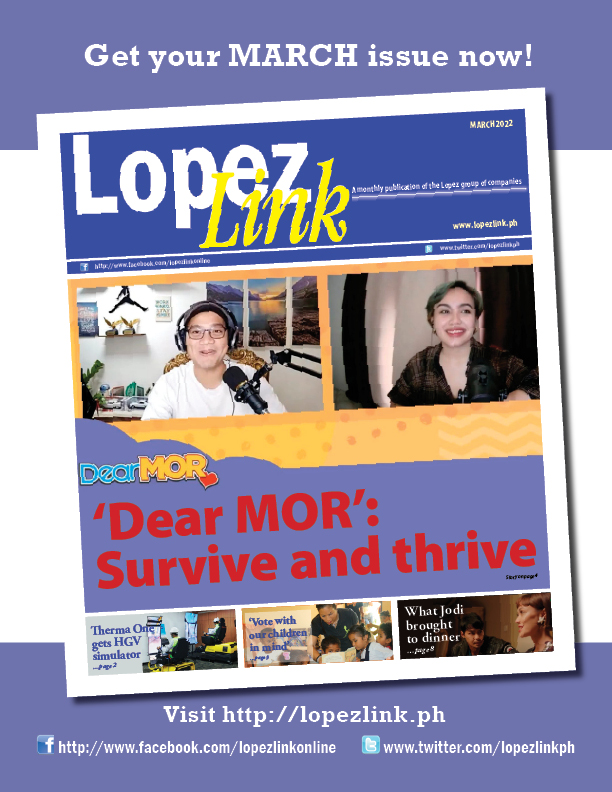 lopezlinkph's tweet photo. The March 2022 issue of LopezLink is out! On the cover, MOR 101.9 FM transforms into a top podcast producer https://t.co/pRasAhTBhn
@MORentPH #Lopezlink #lopezgroup #Kapamilya #MOR1019 #DearMOR #podcast https://t.co/f1Fj6cD5eZ