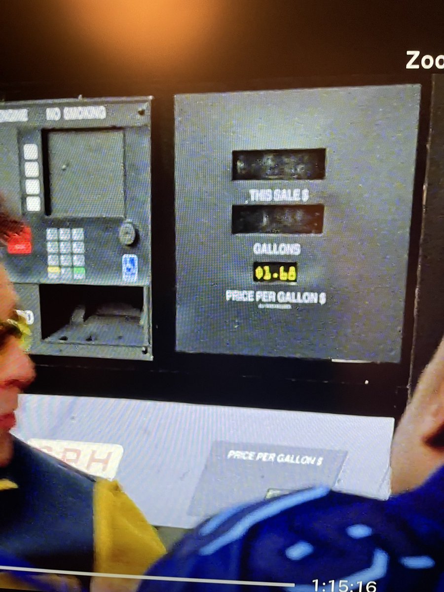 Watching Zoolander (2001) when the price of gas was $1.68