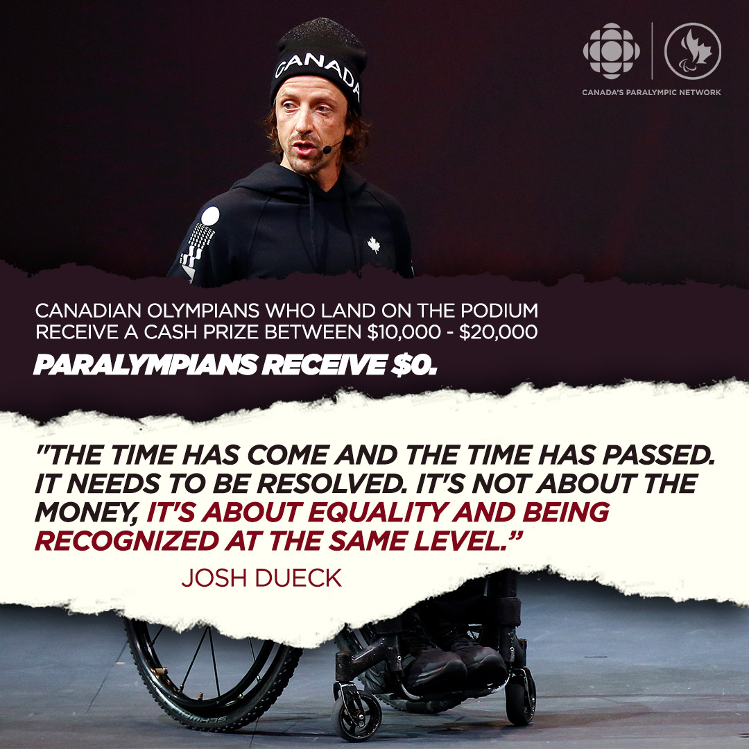 CBC Olympics (@cbcolympics) on Twitter photo Canadian Paralympians are asking why they don't receive money for medals while Olympians do
Read <a href="/Devin_Heroux/">Devin Heroux</a>'s latest: cbc.ca/1.6379621 Canadian Paralympians are asking why they don't receive money for medals while Olympians do
Read <a href="/Devin_Heroux/">Devin Heroux</a>'s latest: cbc.ca/1.6379621