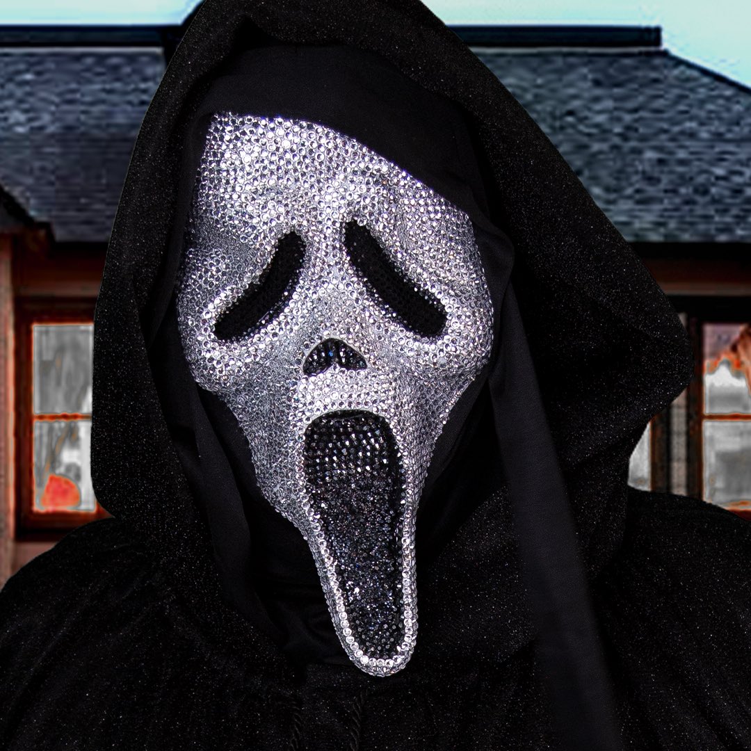 Bling Ghost Face Full Mask 