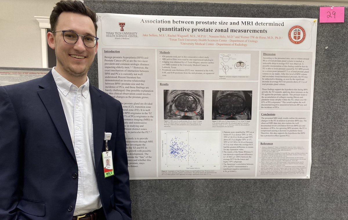 Excited to share our latest urology research at the TTUHSC student research week!