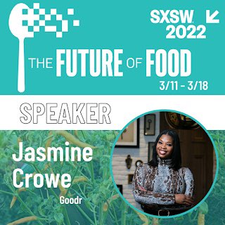jasminecrowe's tweet photo. I’ll be in Austin for a few days attending #SXSW and I’m excited to be speaking at some amazing events with the Future of Food, @RollingStone, Culture House and @Dell. Look forward to connecting with some amazing people and sharing @TheGoodrCo story. If you’ll be in town say hi! https://t.co/4rUBo8HYOY