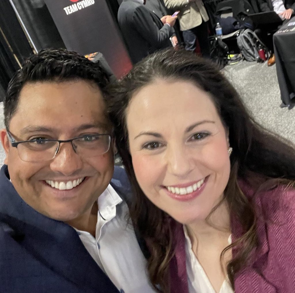 simonHYCU's tweet photo. Just wrapped a great presentation with @Caroline_mc_g at @SecureWorld Boston. Sheโs not only a @FulbrightPrgrm scholar but a champion Irish Step dancerโฆwow! #SWBOS22 https://t.co/l3SUGCIBmg