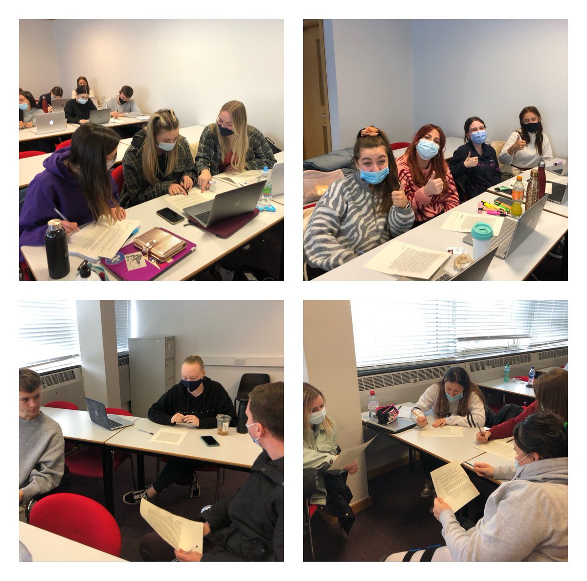 GcuPsychology's tweet photo. Hard to believe we are halfway through our second trimester! And our #MScForensicPsych cohort are still hard at work, reflecting on reflecting! #SharedIdeas #CollaborativeWorking #NoseToTheGrindstone #workhardplayhard https://t.co/ssUzINixLR