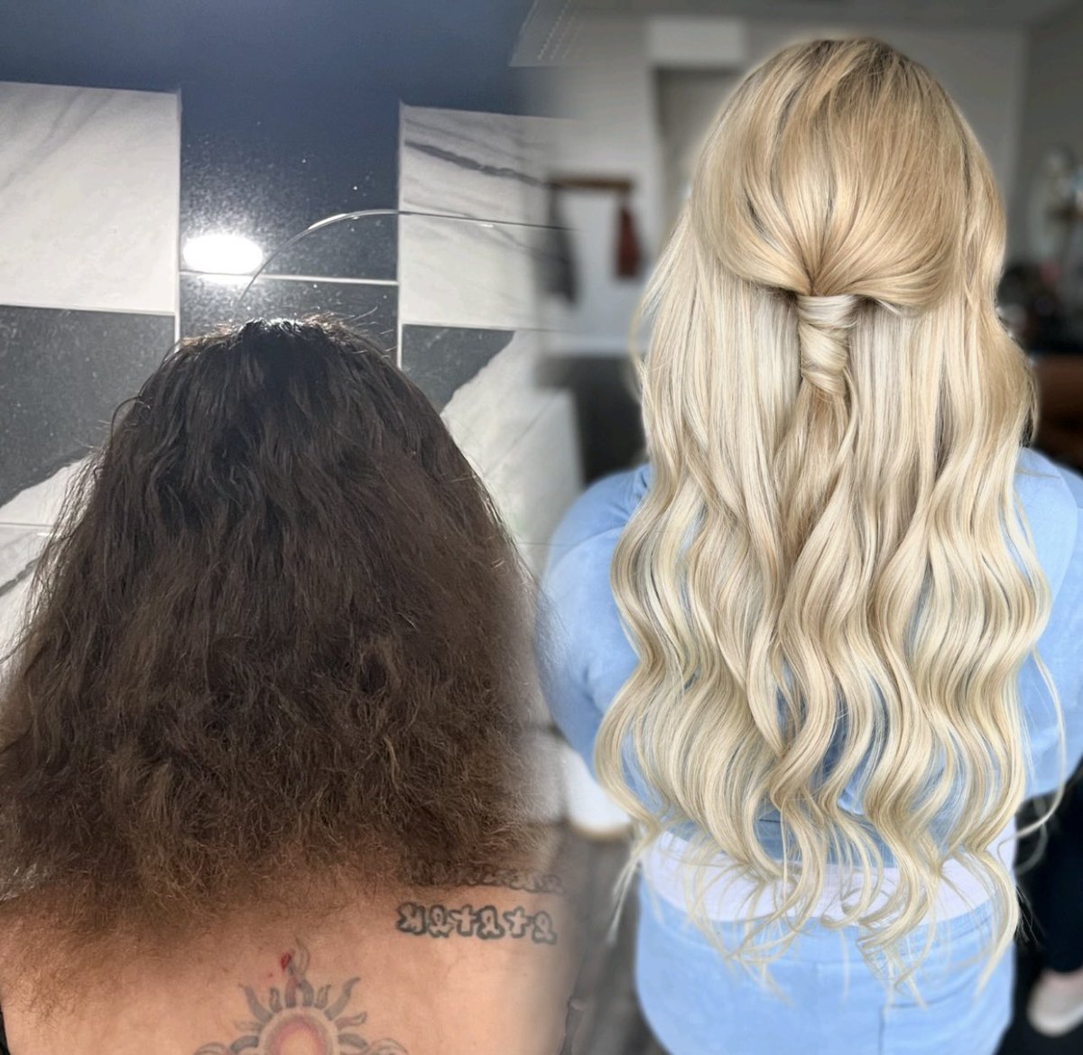 Usually don’t share my work on the bird app but this one deserves to be seen😍 color + extensions transformation
