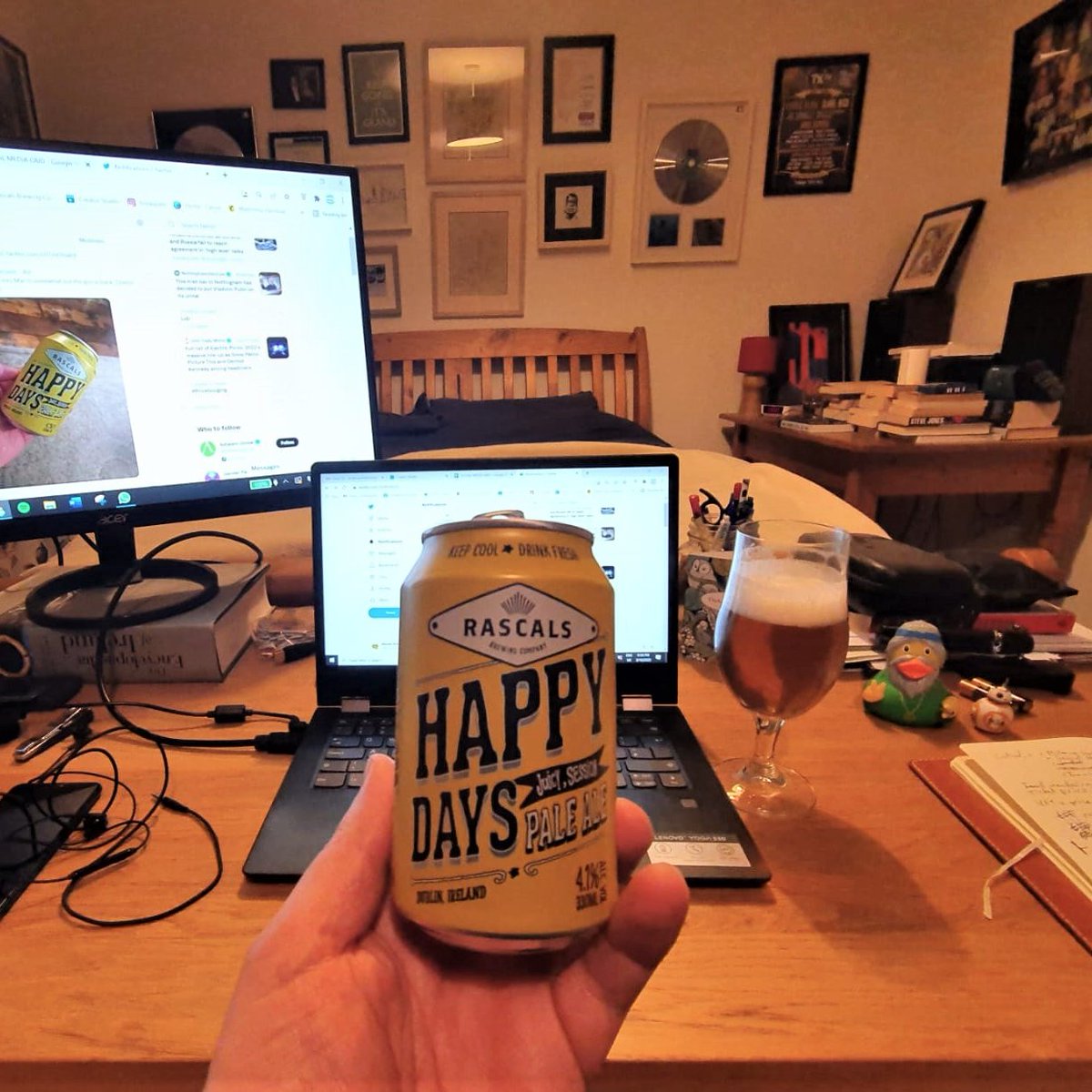 kildarejoe's tweet photo. @johncoote @RascalsBrewing I'll join you in that, John! The walls aren't closing in at all, honest. #IsolationBeer https://t.co/Zl6er6mKoK