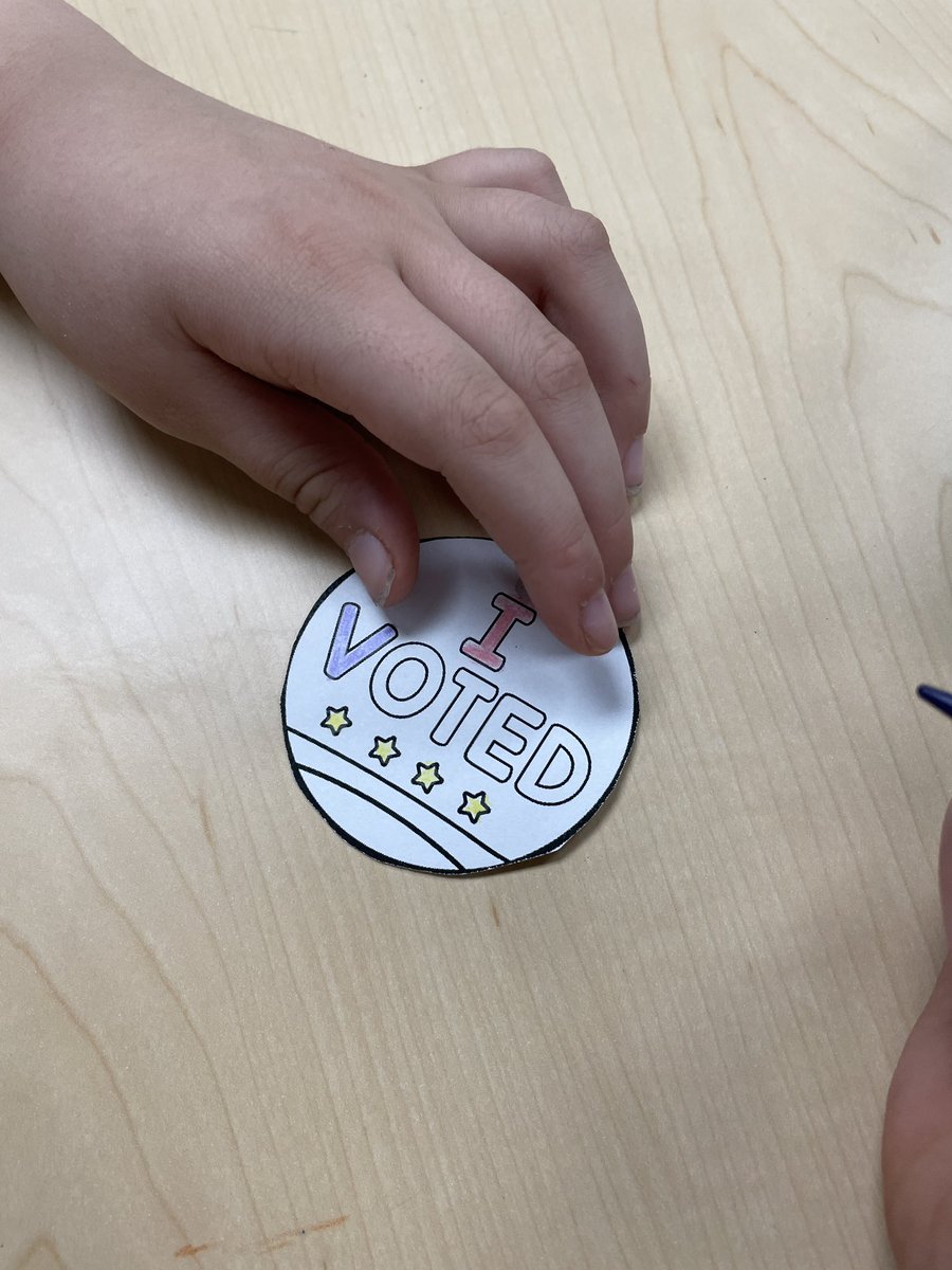 Kindergarten and first graders going to the voting booth.  Which picture book will win the MN Start of the North award?