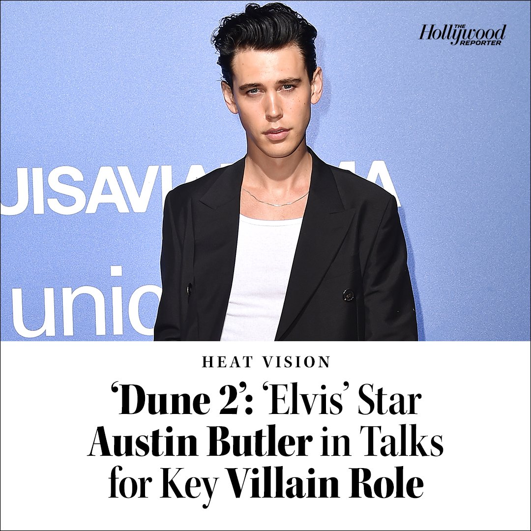 THR's tweet photo. #Elvis star Austin Butler may be taking a trip to the desert for #DunePartTwo. The actor is in negotiations to star in the sequel to Denis Villeneuve’s #Oscar-nominated film: https://t.co/vgScmZvYPY https://t.co/uSfwyMCJbm