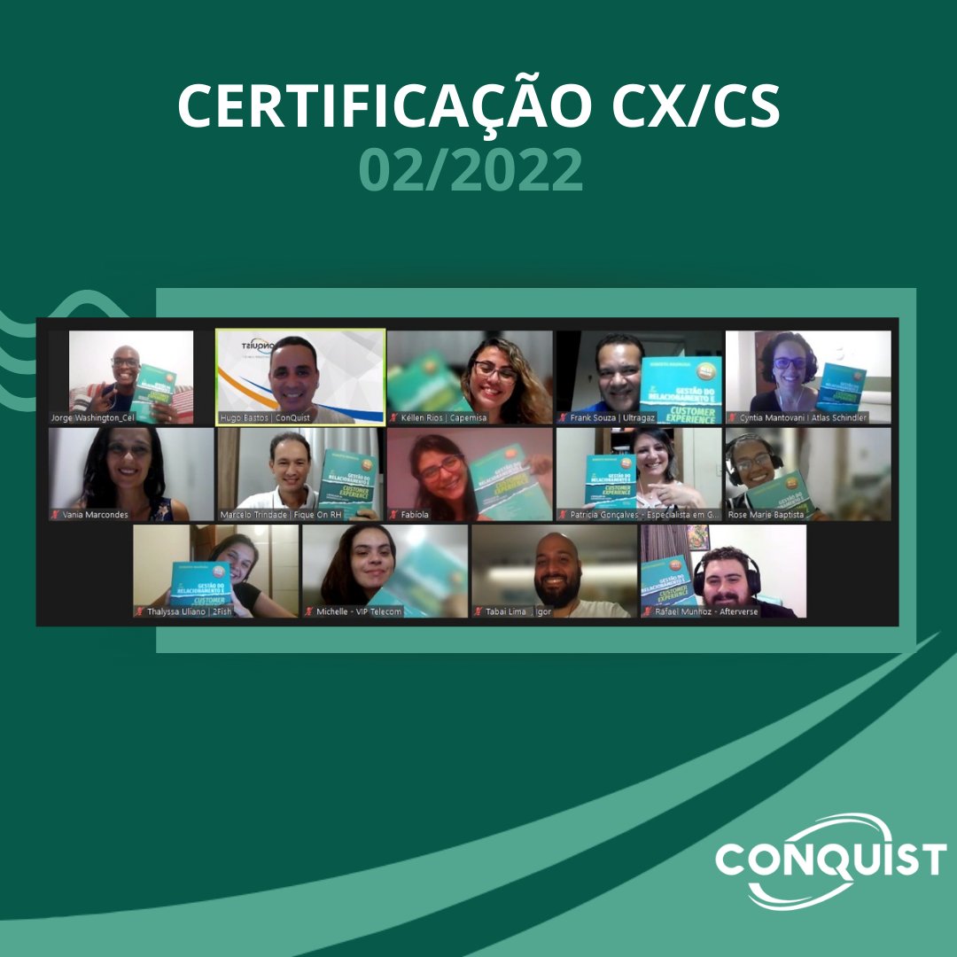 robertomadruga's tweet photo. Mais uma Certificação em Customer Experience e Customer Success concluída com sucesso! Parabéns aos alunos pela Certificação! Esperamos ter contribuído ainda mais para a carreira profissional de vocês! No dia 13/04 teremos uma nova turma! https://t.co/wvUluzLj03 https://t.co/SOvVcZ2UCC