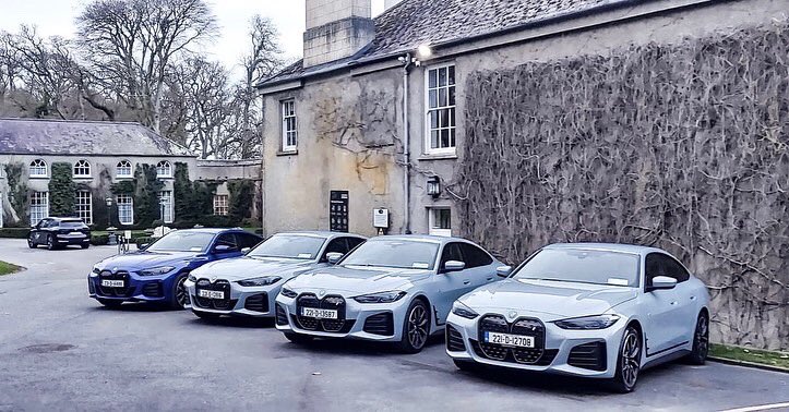 automotiveTEAM's tweet photo. Today we are at @mountjulietestate with our friends at @bmwireland to help out with the launch of the new fully electric i4 and brand new 2 series Active Tourer

Two exciting new additions to the current BMW lineup!! What do we think of them?
.
.
.
#bmw #bmwi4 #bmwi4m50 #bmwix https://t.co/HgWMRhlP4i