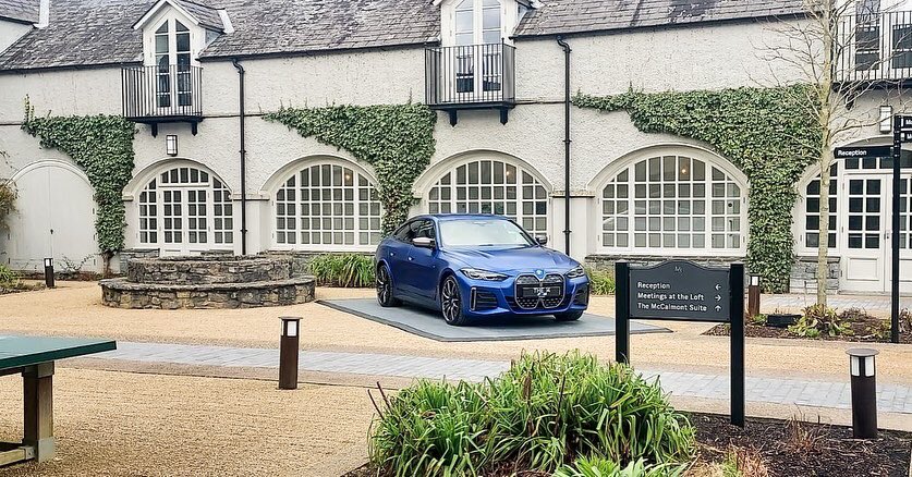 automotiveTEAM's tweet photo. Today we are at @mountjulietestate with our friends at @bmwireland to help out with the launch of the new fully electric i4 and brand new 2 series Active Tourer

Two exciting new additions to the current BMW lineup!! What do we think of them?
.
.
.
#bmw #bmwi4 #bmwi4m50 #bmwix https://t.co/HgWMRhlP4i